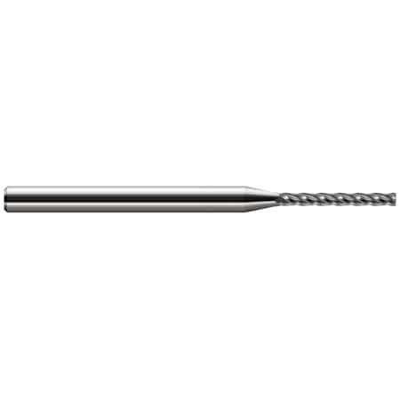 HARVEY TOOL Miniature End Mill - Corner Radius - Long Flute, 0.0620" (1/16) 949862